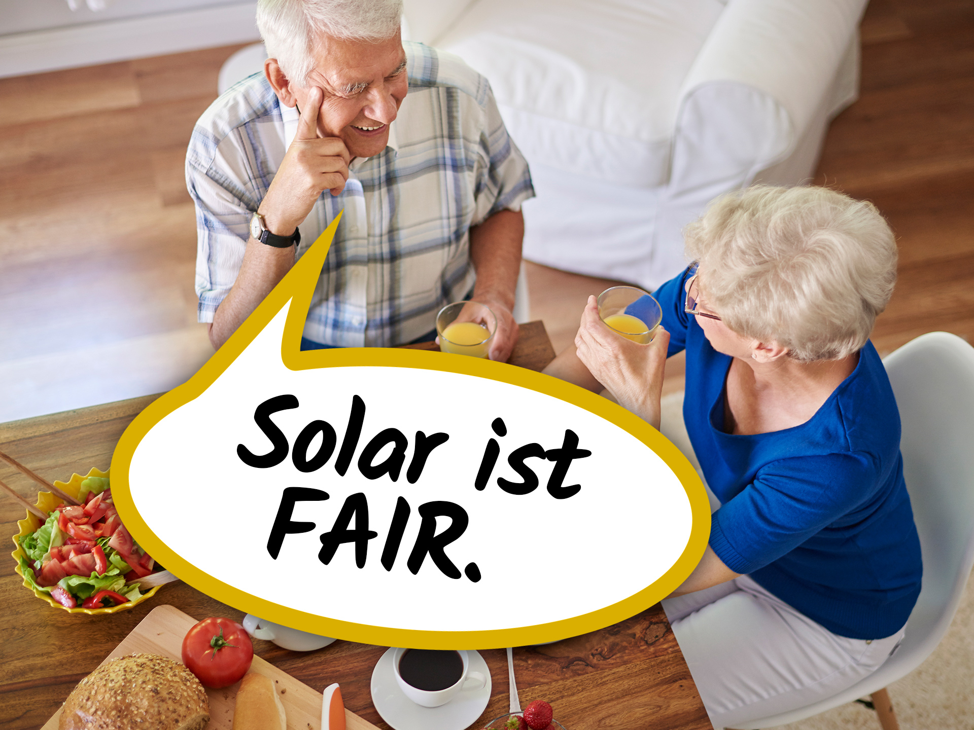 Solar ist fair- für Oma und Opa